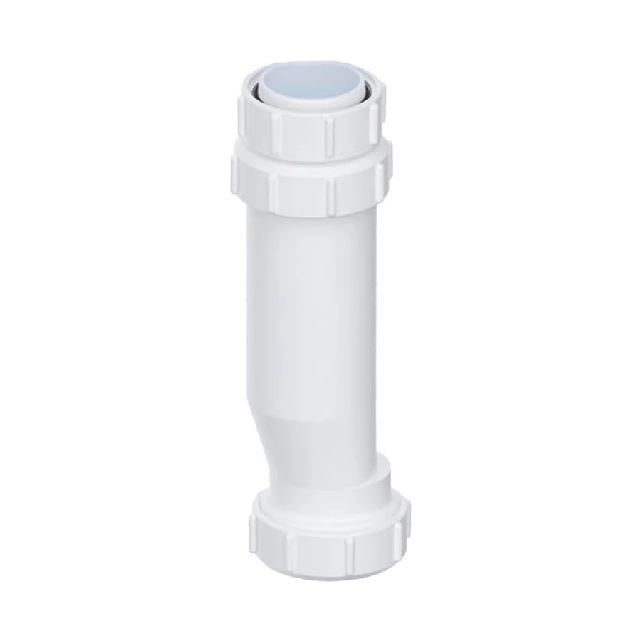 White polypropylene VIVA Magna waste valve for basin sink and urinal waste