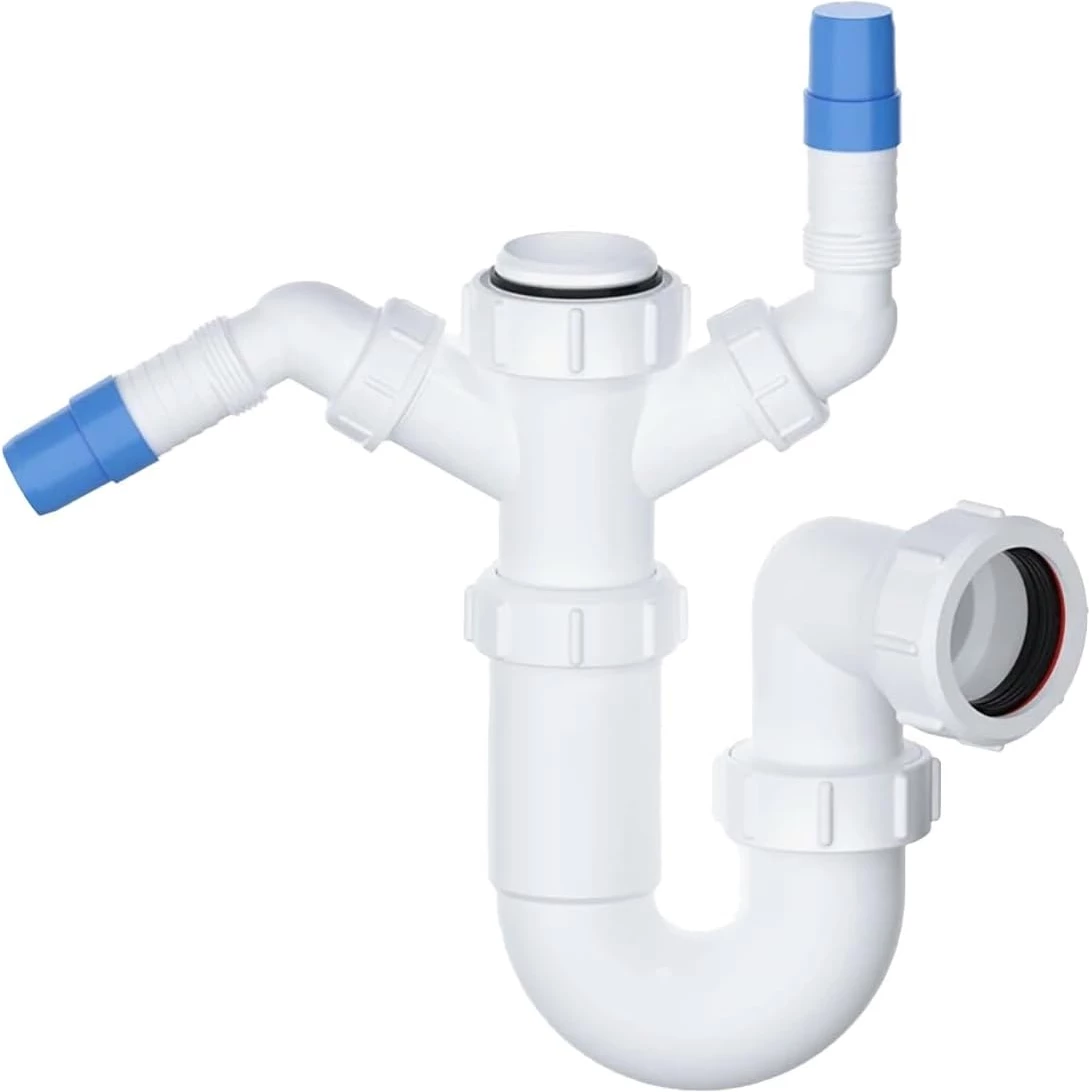 40mm kitchen sink trap with appliance nozzles