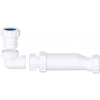 32mm self-sealing waste valve with 90 degree inlet and compression adapter