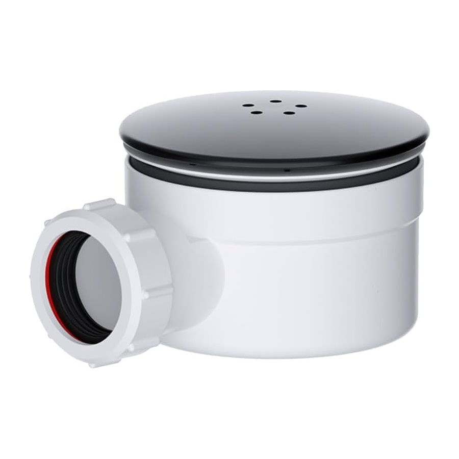 VIVA polypropylene 90mm shower drain trap with compression outlet