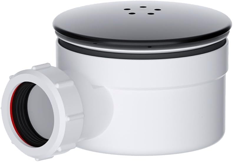 VIVA polypropylene 90mm shower drain trap with compression outlet