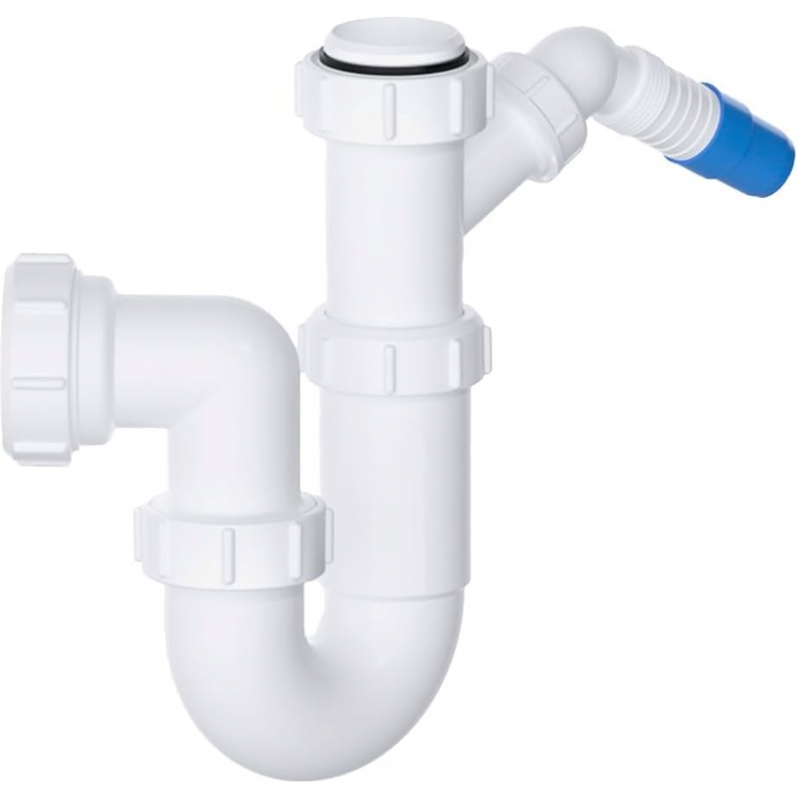 VIVA 40mm Sink Trap with Single Appliance Nozzle | 1½" P Trap | WTST01 - Image 9