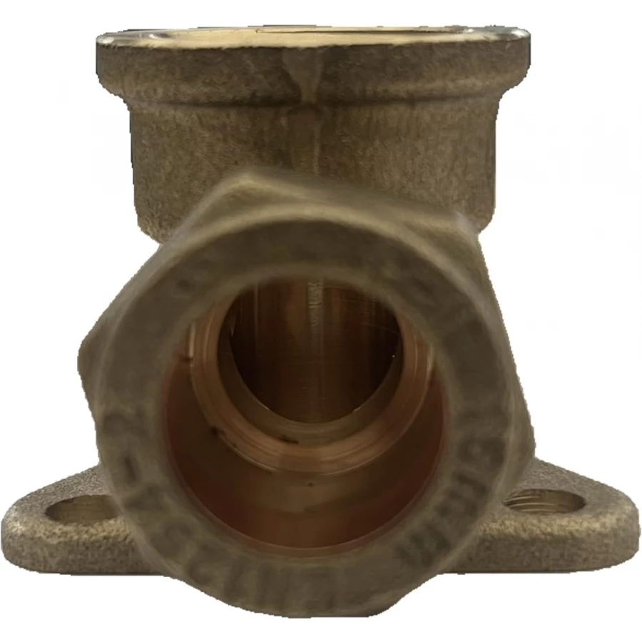 Compression Wallplate Elbow for Outside Tap - 15mm x 1/2inch Female Wall Plate Elbow