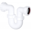 White polypropylene 1½ inch swivel running trap for kitchen sink waste