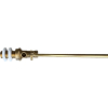 Brass Part 1 ballcock valve body with threaded 1/2 inch connection