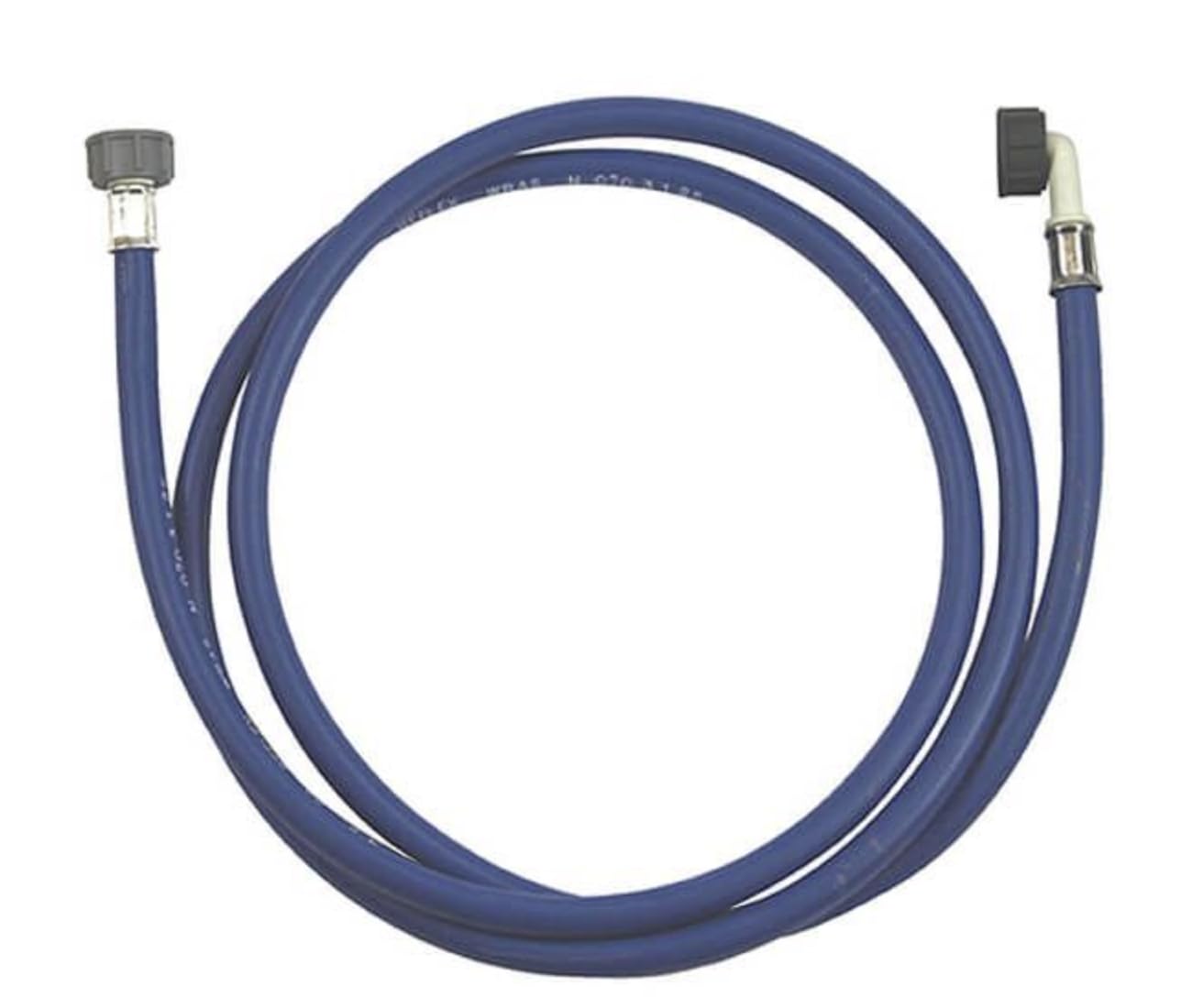 Universal 2.5 Meter Blue Cold Water Inlet Hose For Washing Machine Or Dishwasher – Rubber Fill Hose With Easy Installation