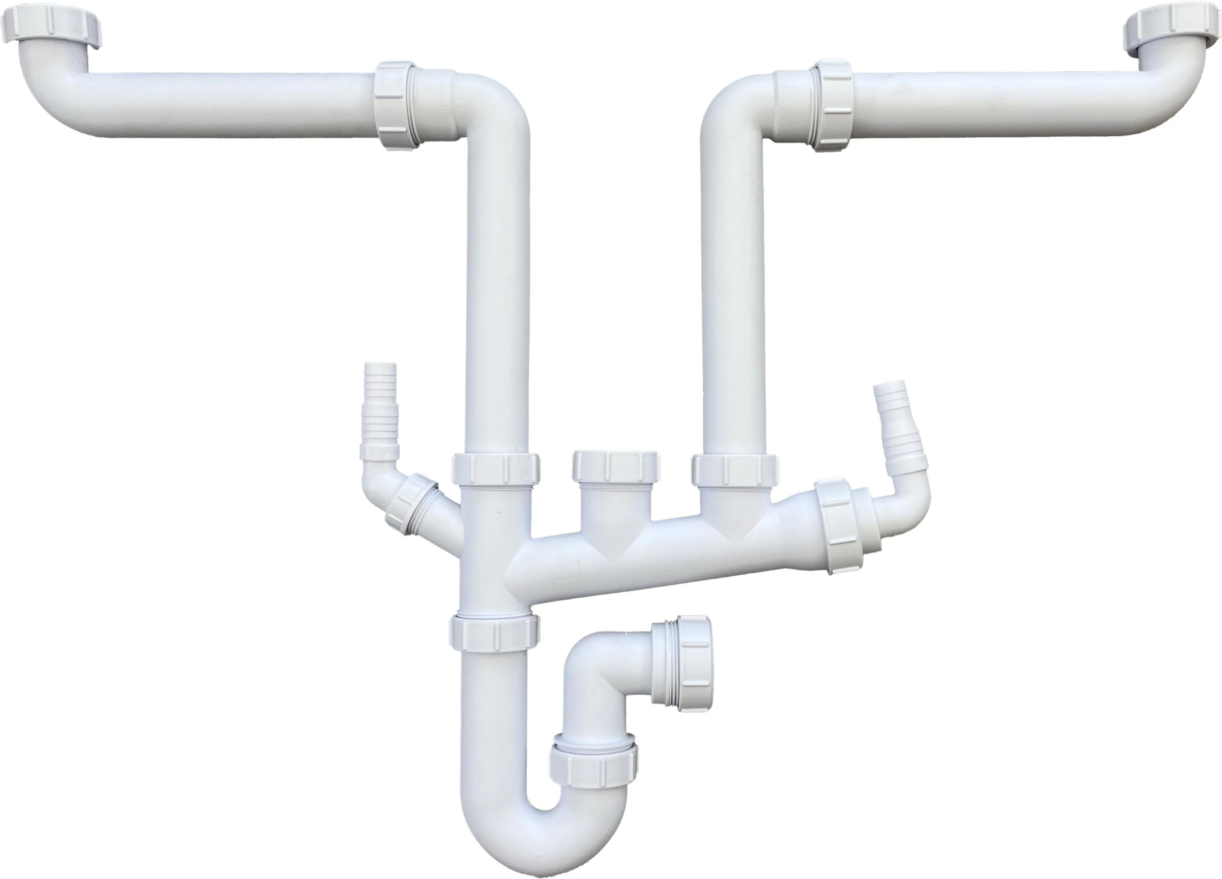 Double bowl sink waste kit