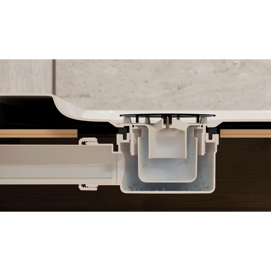 VIVA 90mm Chrome Shower Trap | Easy Clean 40mm Outlet | WTSH90 - Image 8
