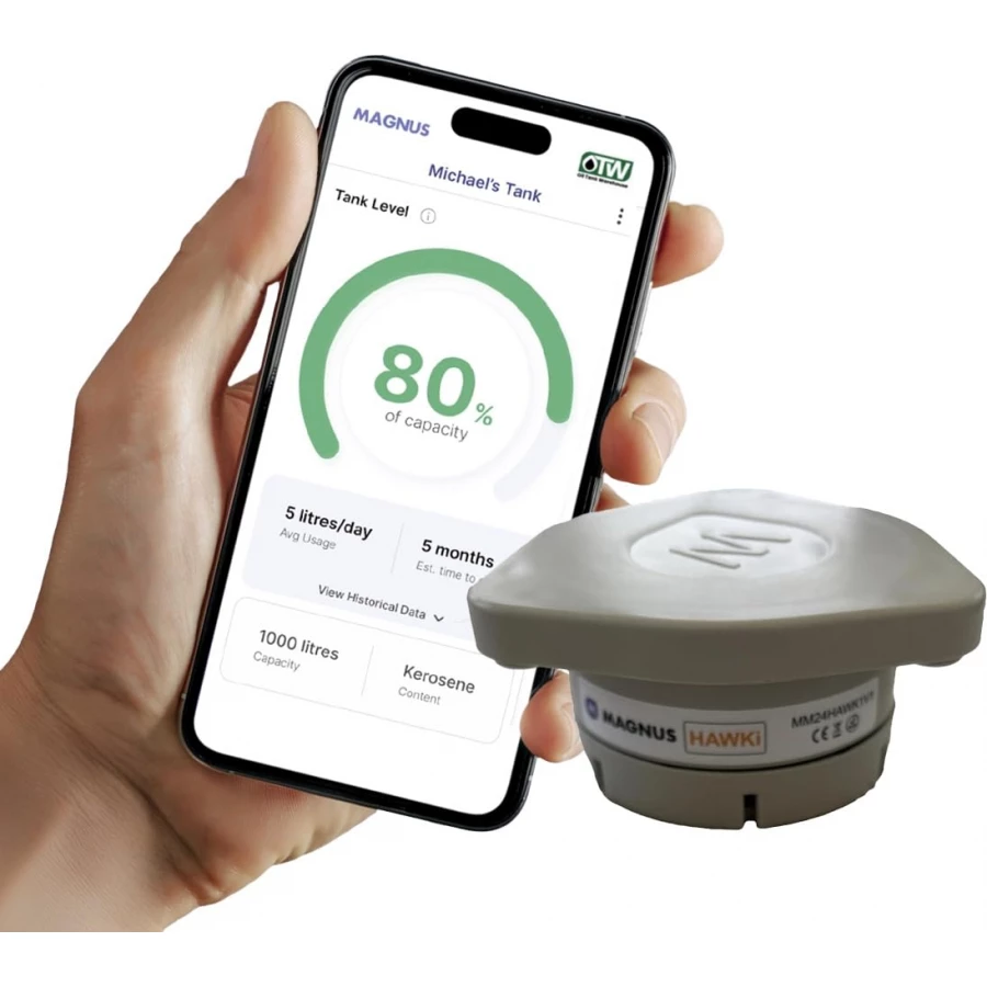 Magnus HAWKi Smart Water Tank Monitor – Radar Gauge for Plastic Tanks