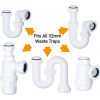 PlumbEZ 1¼ inch trap washers for leak prevention in waste pipe connections