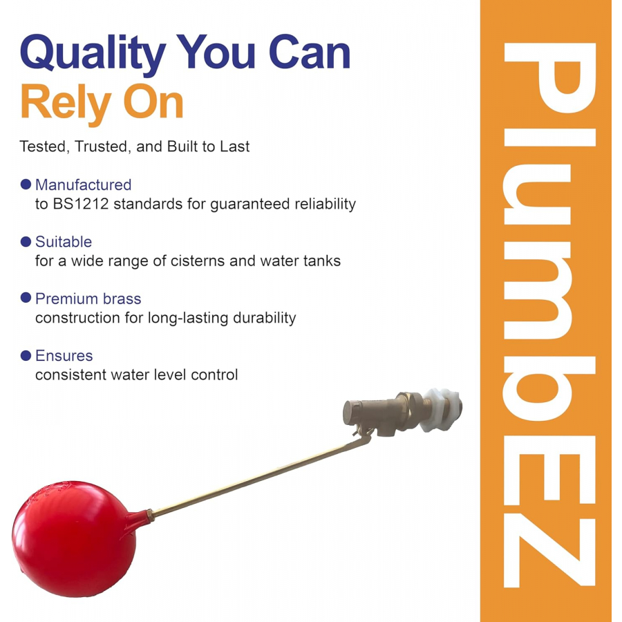PlumbEZ Part 1 float valve with adjustable water level control