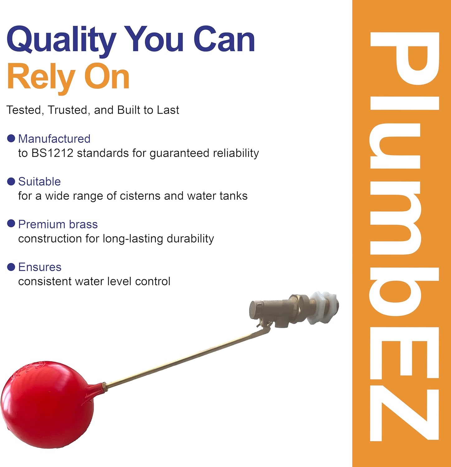 PlumbEZ Part 1 float valve with adjustable water level control