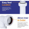 VIVA compression swivel P trap for kitchen sink waste installation