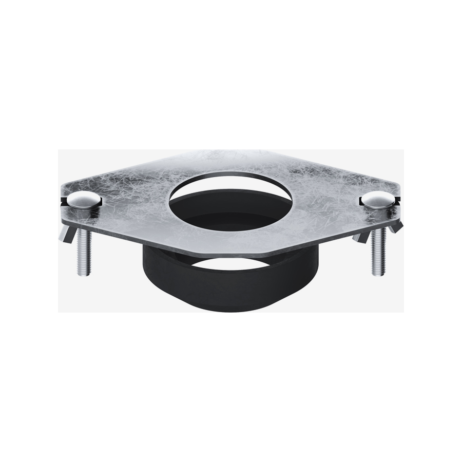 Flat Plate 2" Hole Close Coupling Kit for Ideal Close Coupled Toilets | Includes Bolt & Donut Gasket Plate Toilet Fixing Kit