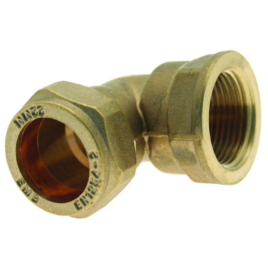 PlumbEZ 15mm x ½" BSP Female Compression Elbow