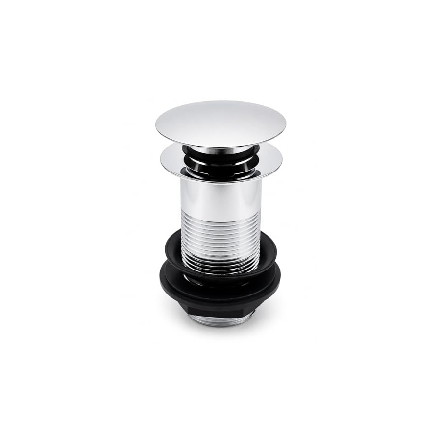 PlumbEZ 32mm Unslotted Mushroom Click-Clack Basin Waste