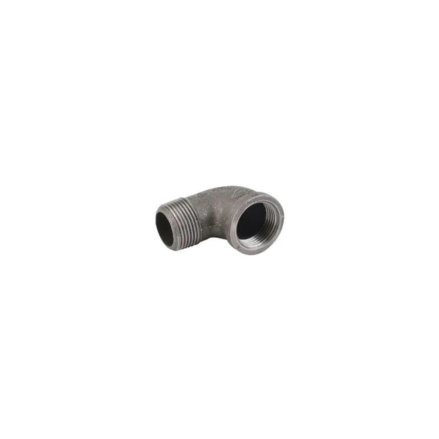 Water Pipe Malleable Black Iron 90° Male x Female Elbow – ⅜″ to 3″ BSP