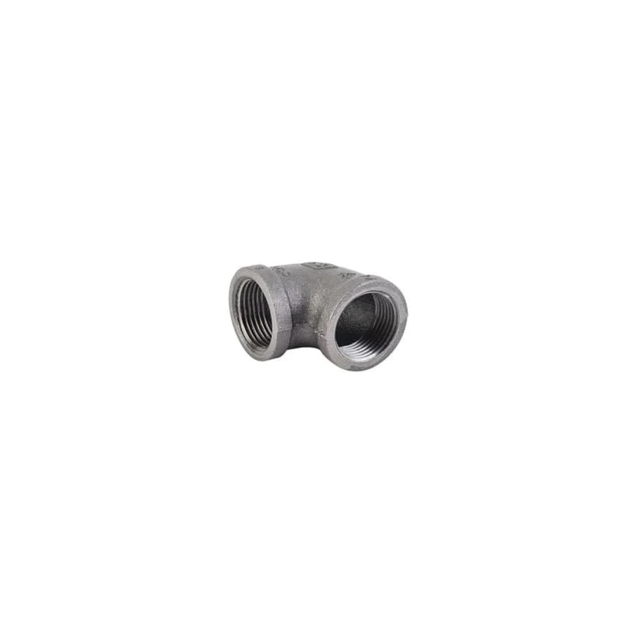 Water Pipe Malleable Black Iron 90° Female Elbow – ½″ to 2″ BSP