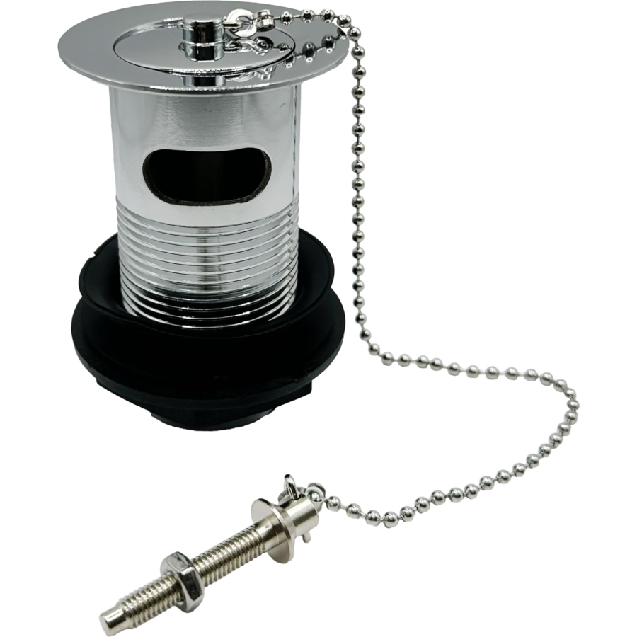 PlumbEZ 32mm Slotted Basin Waste | Plug & Chain