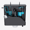 VIVA SKYCC01 Skylo Concealed Toilet Cistern – Black, Bottom or Side Entry