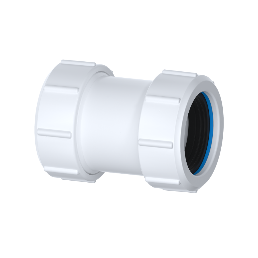 VIVA W32A 32mm (1¼") Straight Compression Waste Connector