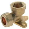 PlumbEZ 22mm x ¾" Female Wallplate Elbow | WRAS