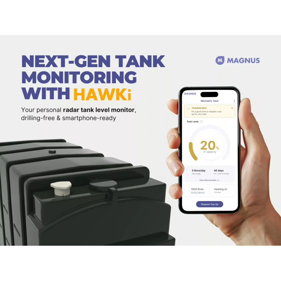 Magnus HAWKi Smart Water Tank Level Monitor for Plastic Tanks - Image 3