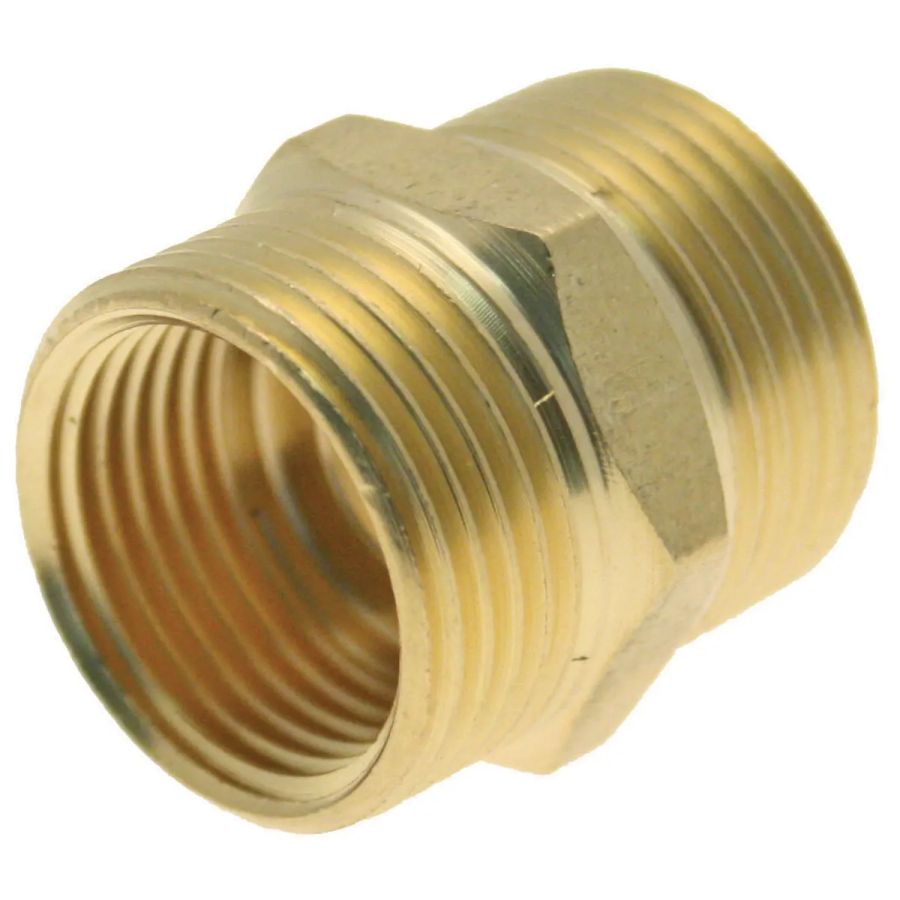 PlumbEZ Brass Hex Nipple