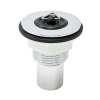 PlumbEZ Caravan Waste 1¾" flange, plastic back nut, poly plug