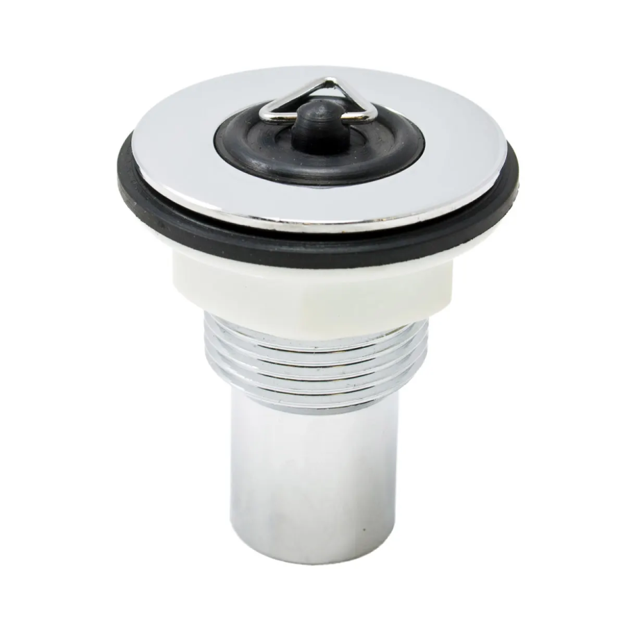 PlumbEZ Caravan Waste 1¾" flange, plastic back nut, poly plug
