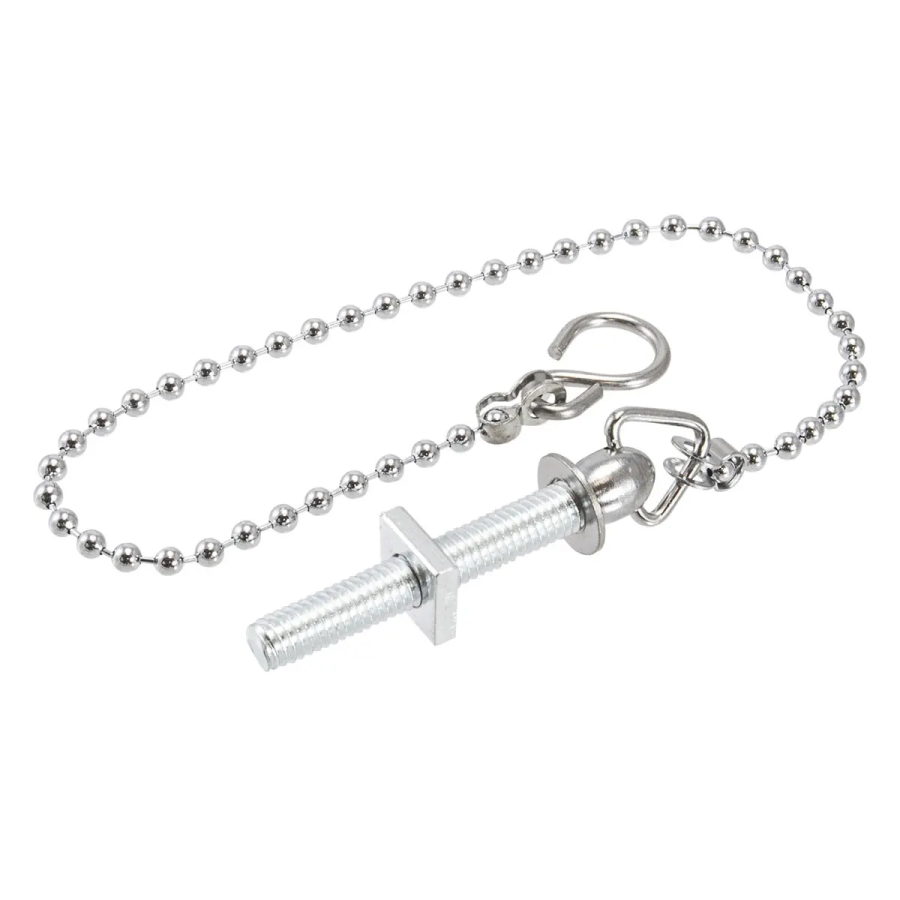 PlumbEZ Plug Chain 15" sink ball chain, metal stay