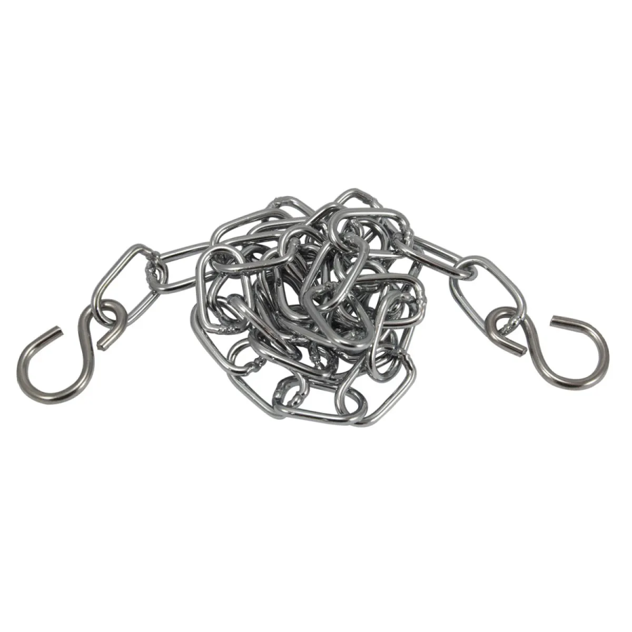 PlumbEZ Plug Chain 18" bath brazed link, S hook