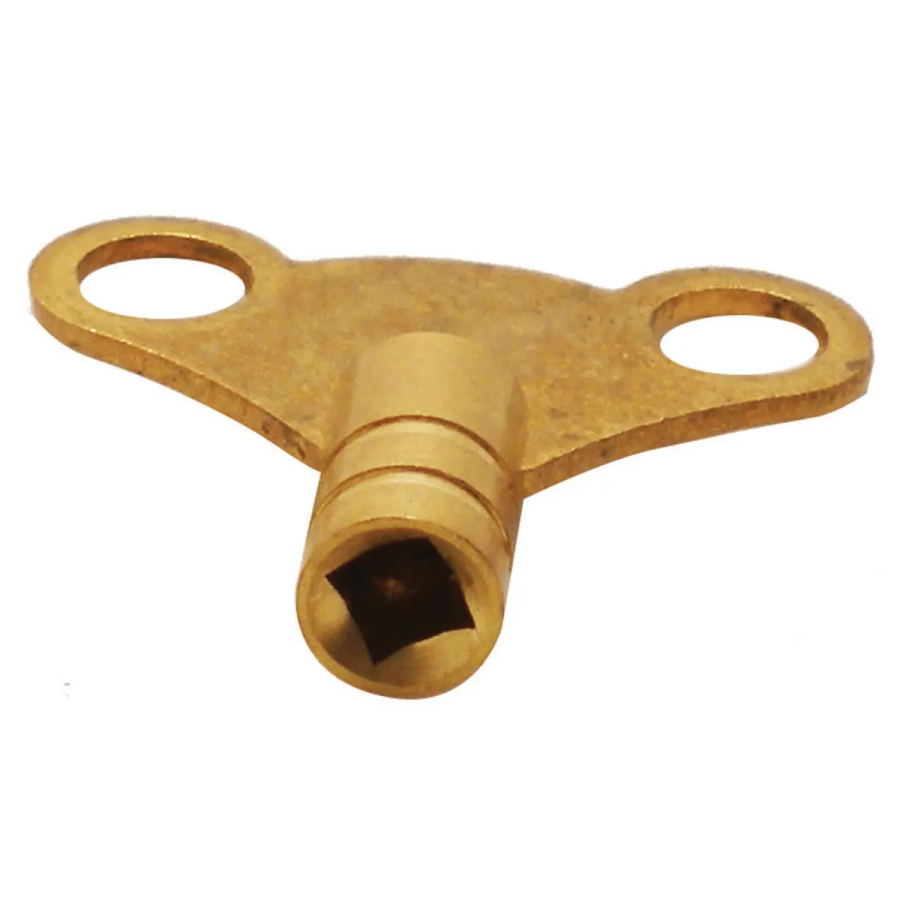 PlumbEZ Radiator Bleed Key Brass clock type