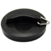 PlumbEZ Sink, Basin and Bath Plug 1½" black poly (basin)