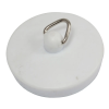 PlumbEZ Sink, Basin and Bath Plug 1½" white poly (basin)