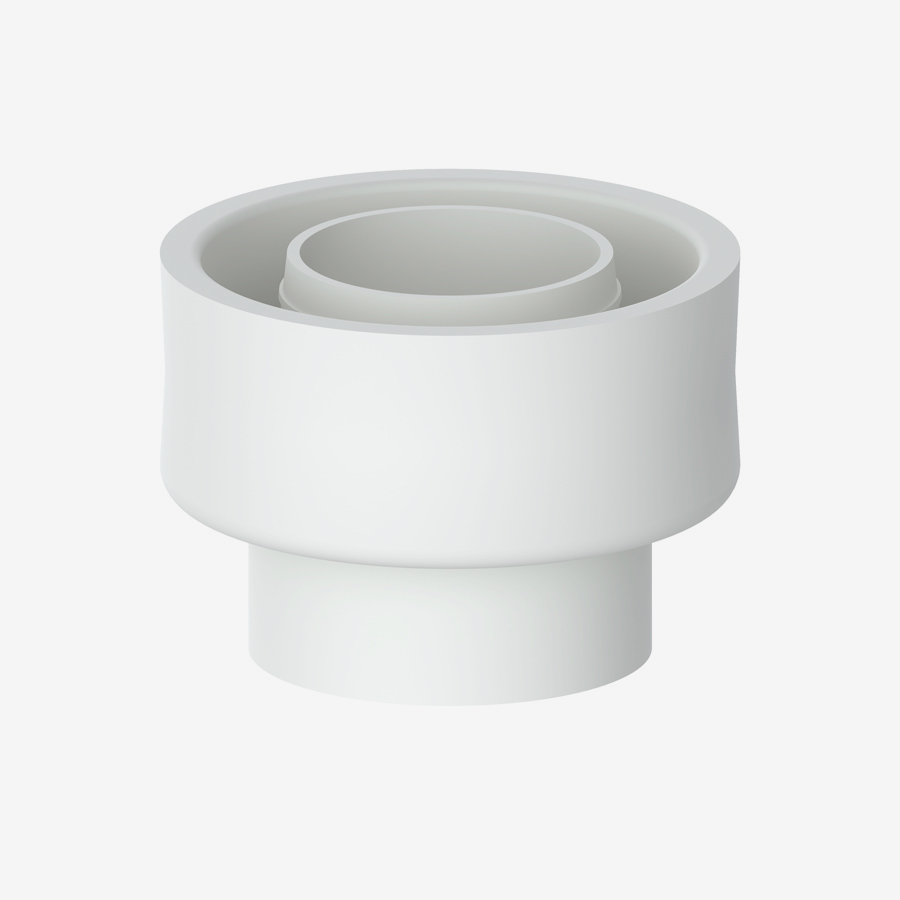 VIVA External Flush Cone | White Rubber Flush Pipe Seal | PP0004/B