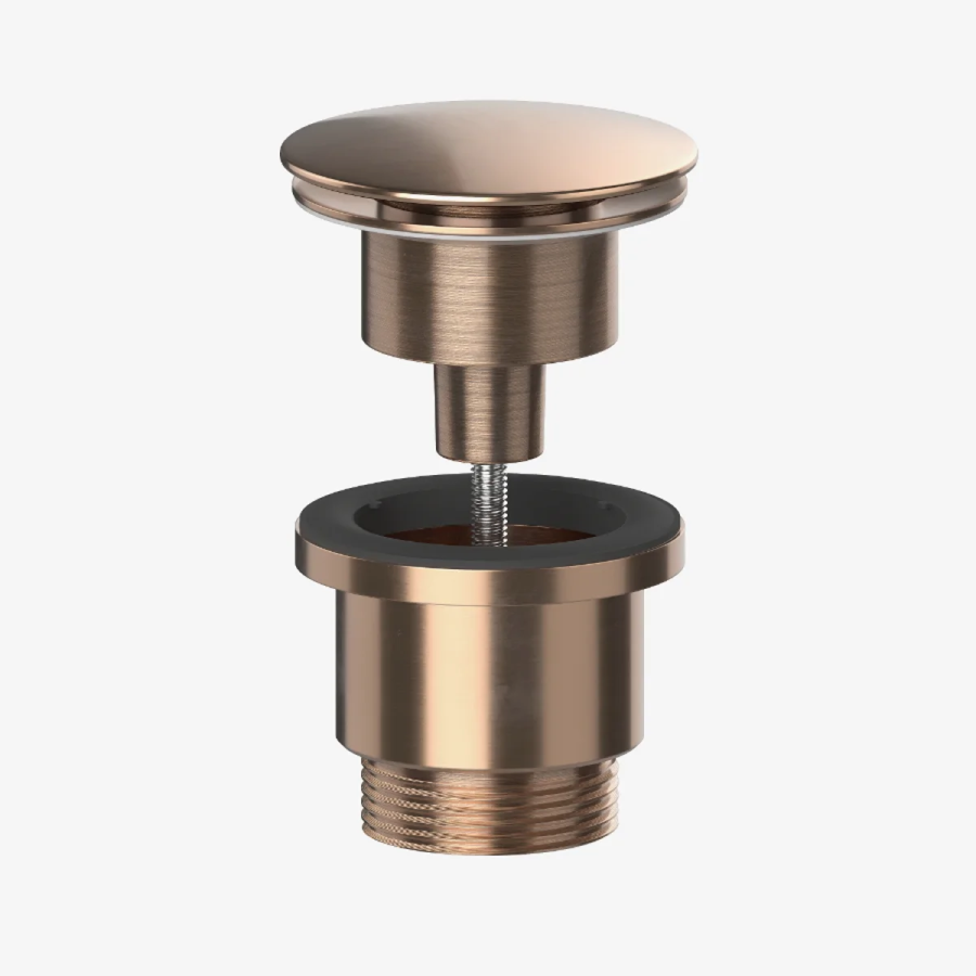 VIVA Universal Clicker Basin Waste Brushed copper BWUNI/BC