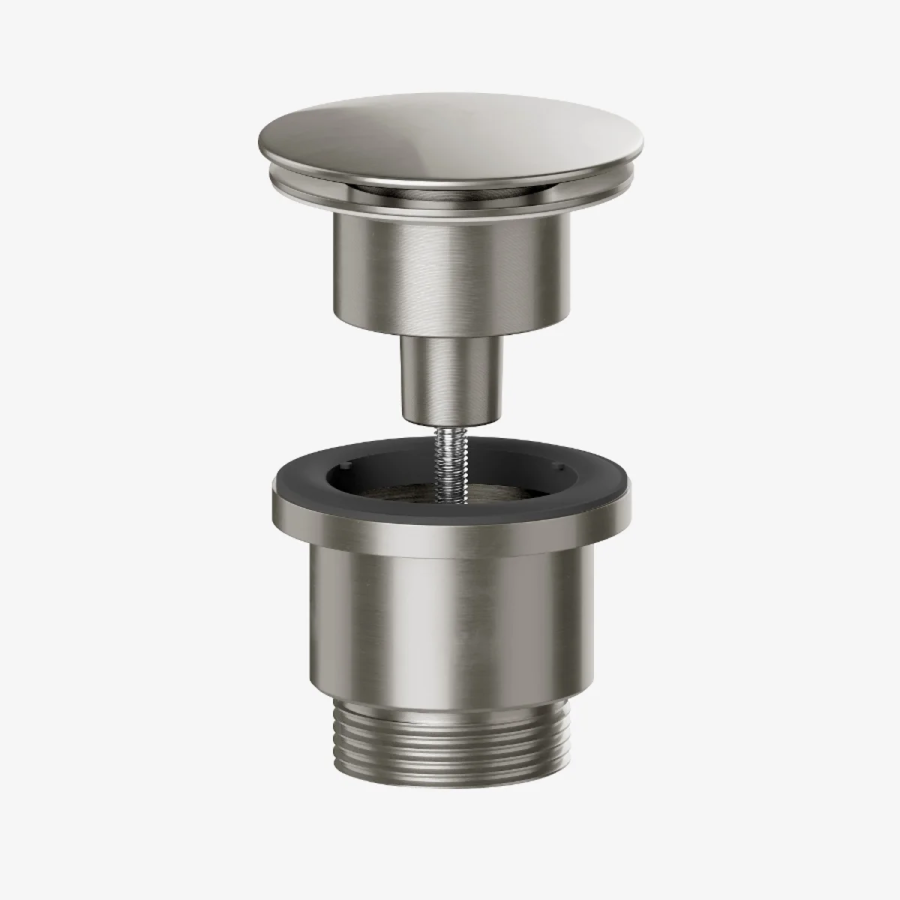 VIVA Universal Clicker Basin Waste Brushed nickel BWUNI/BN