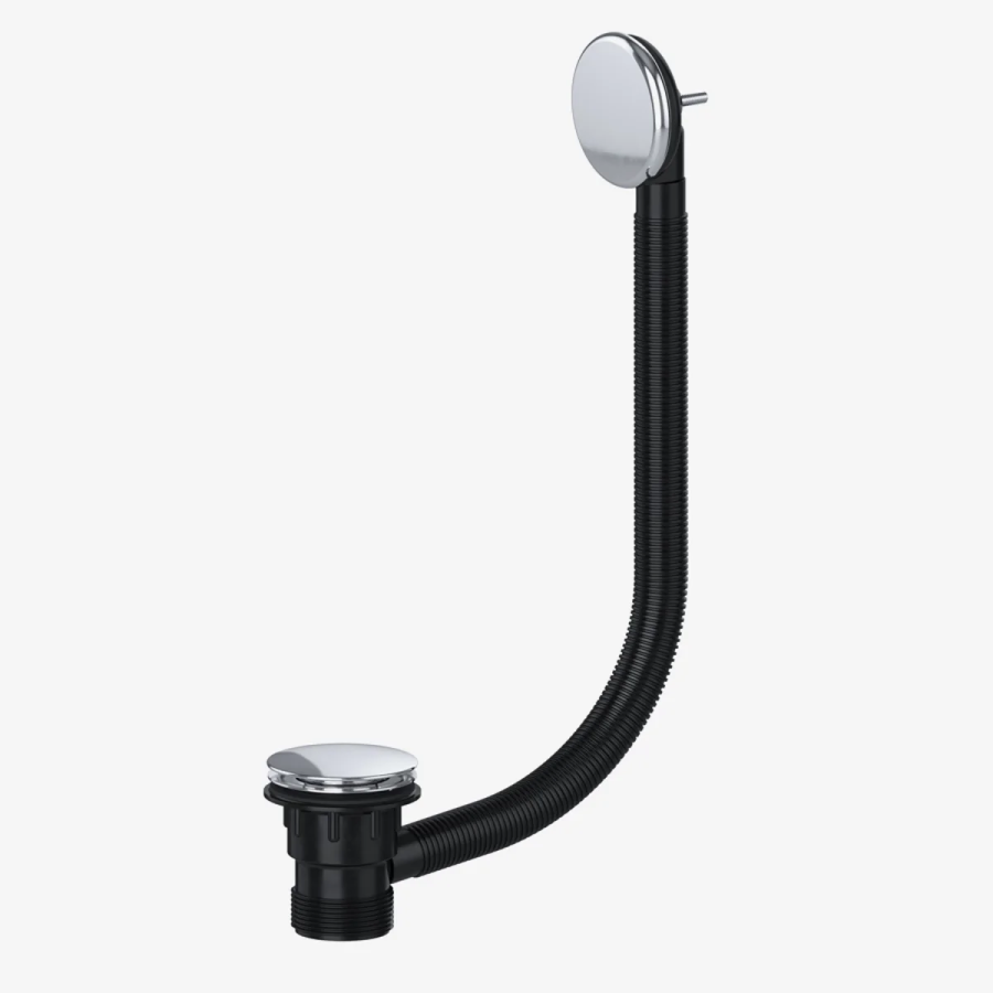 VIVA Clicker Bath Waste and Overflow Chrome CWB02
