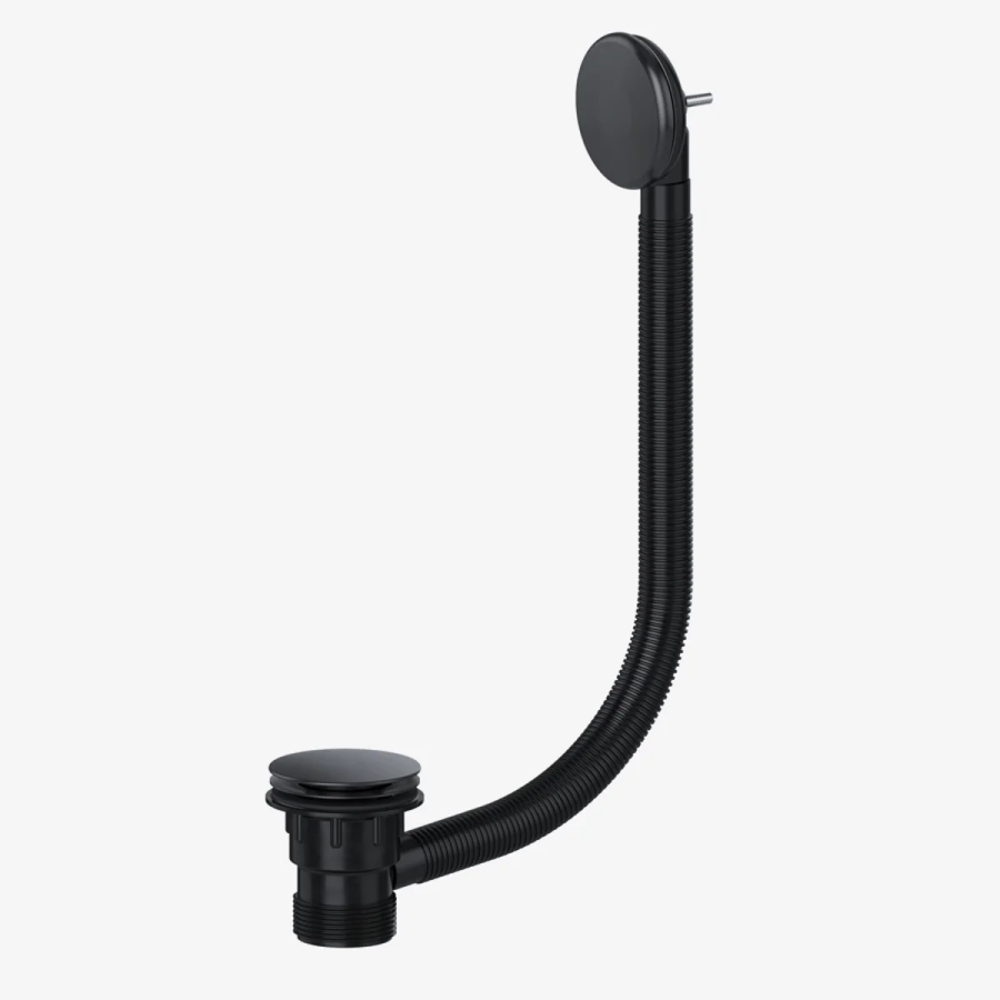 VIVA Clicker Bath Waste and Overflow Matt black CWB02/B