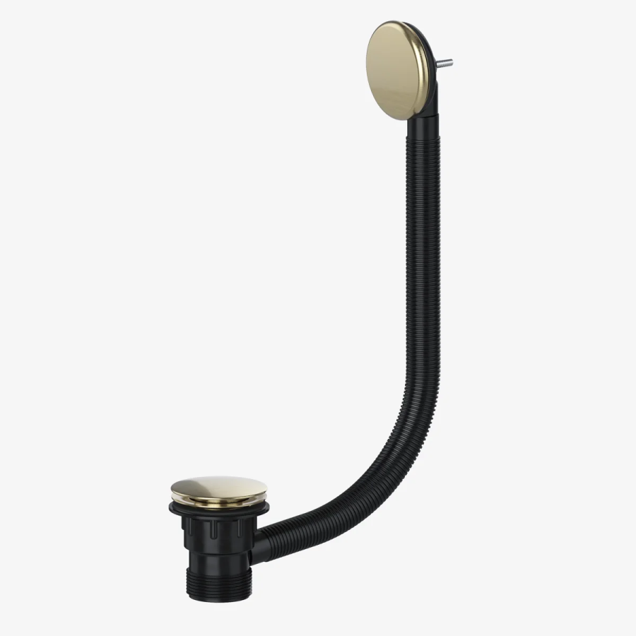 VIVA Clicker Bath Waste and Overflow Brushed brass CWB02/BB