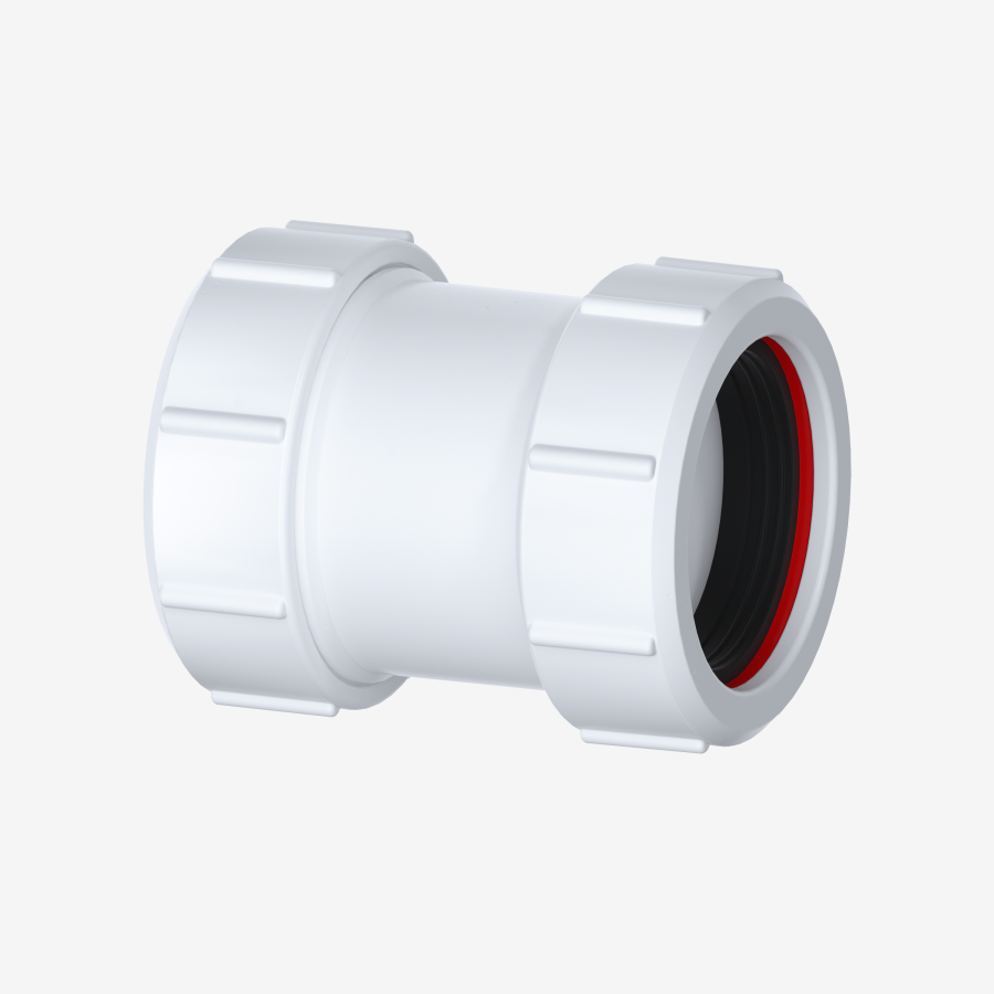 VIVA 40mm Straight Compression Connector | 1½" Waste Fitting | W40A