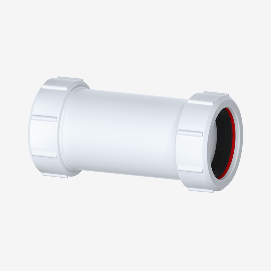 VIVA 40mm Adjustable Straight Compression Connector | 1½" Waste Fitting | W40B