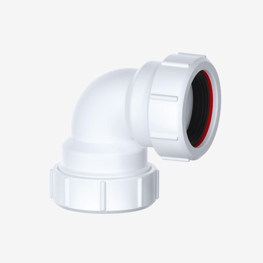 VIVA 40mm 90° Compression Bend | 1½" Waste Fitting | W40C